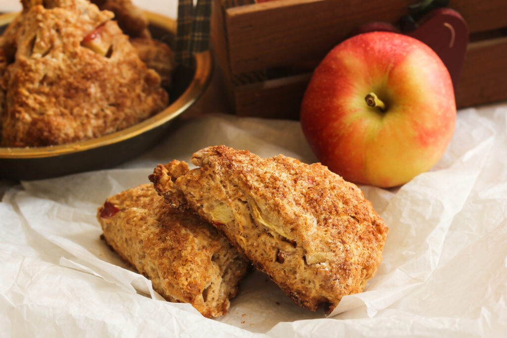 Homemade Apple Cinnamon scones