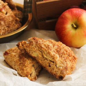 Homemade Apple Cinnamon scones